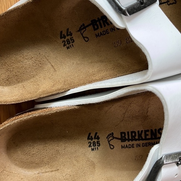 New Birkenstock Mens Arizona Birks-Flor White Size 11 main image 4